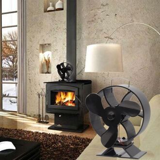3 Blade Warmte Aangedreven Kachel Fan Voor Hout Haard Log Brander Rustig Eco Vriendelijke Y98E