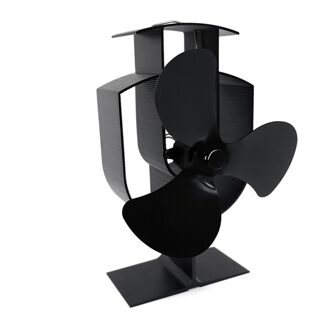 3 Bladen Haard Fan Hout Brandende Real Power Warmte Aangedreven Kachel Fan Hout Log Brander Haard Milieuvriendelijk