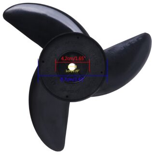 3 Bladen Motor Boot Propellers Elektrische Motor Buitenboordmotor Voor Haibo ET34 ET44 ET54