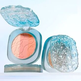 3 Colors Comprehensive Powder Palette Quiet Lake Edition - 3 Colors #1 Osmanthus Peach