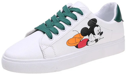 3 colors New in 2020 Spring and Autumn Woman's little white shoes Mouse print Woman casual fashion Comfortable flat high quality