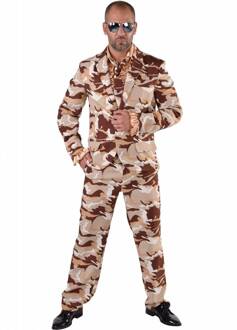 3-delig kostuum Desert Storm Multikleur - Print