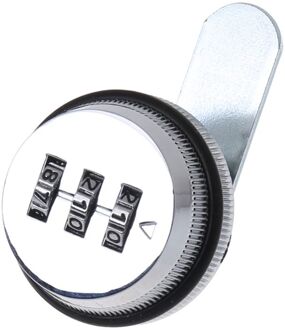 3-Digit Combinatie Mailbox Lock 7/8 "Rotary Tong Cam Lock Voor Kast Lade