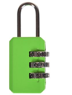 3 Digit Dial Combinatie Code Number Lock Hangslot Voor Bagage Rits Tas Rugzak Handtas Koffer Lade duurzaam Sloten groen