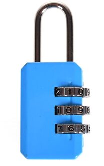3 Digit Dial Combinatie Code Number Lock Hangslot Voor Bagage Rits Tas Rugzak Handtas Koffer Lade duurzaam Sloten lucht blauw