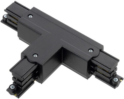 3 Fase Spanningsrail T Koppelstuk - Pragmi VYRO - Rechts Type 2 - Zwart