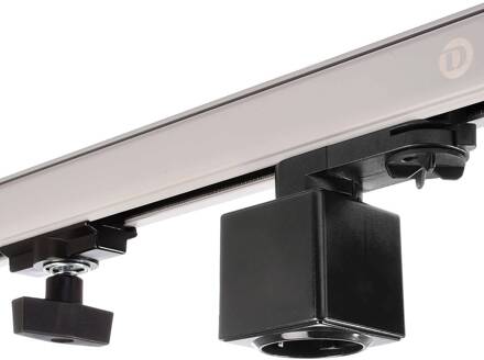 3-fasen railsysteem D Line stopcontactadapter, zwart, 1380 W grafietzwart (RAL 9011)