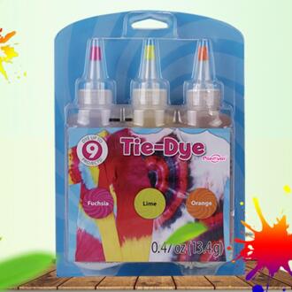 3 Flessen Tulp Permanente Een Stap Tie Dye Set Diy Kits Voor Stof Textiel Ambachtelijke Kunsten Kleding Voor Solo Projecten kleurstoffen Verf #4