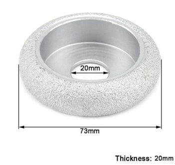 3    "Gesoldeerde Diamant Slijpschijf Vacuüm Romeinse Schurende Voor Steen Haakse Slijper 75x20x20mm