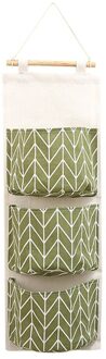 3 Grids Muur Opknoping Opbergtas Doek Diversen Organizer Speelgoed Container Decor Pocket Bespaar Ruimte Thuis Opslag Leveranties groen