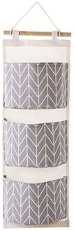 3 Grids Muur Opknoping Opbergtas Organizer Speelgoed Container Decor Pocket Pouch Thuis Multifunctionele Gereedschap Opslag #30 grijs
