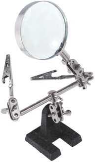 3 Hand Soldeerbouthouder Lassen Tool Met Vergrootglazen Alligator Clip Houder Klem Helpende Hand Reparatie