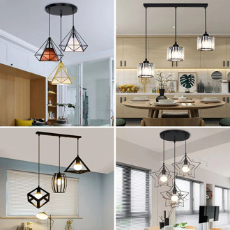 3 Heads Nordic Style Vintage Industrial Rustic Flush Mount Ceiling Light Metal Lamp Fixture Creative Retro Light E27 Lamp