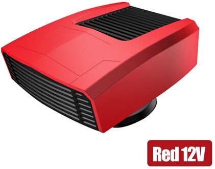 3 In 1 12V/24V Auto Heater 360 Graden Rotatie Verwarming Cooling Fan Voorruitverluchting Auto Glas Ontdooier voor Rv Vrachtwagens Boten Auto 12V rood