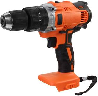 3-In-1 13Mm Borstelloze Elektrische Hamer Boor Elektrische Schroevendraaier 18V 21V 20 + 3 koppel Draadloze Klopboormachine Voor Makita Batterij oranje