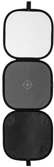 3 In 1 37Cm 18% Opvouwbare Grijskaart Reflector Witbalans Double Face Focus Board Met Draagtas