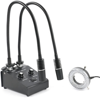 3 in 1 6500K 6W Microscope LED Gooseneck Light Industry Illuminator Lamp Spot Light Lamp Fill Light Lamp With 60 LED Ring Light