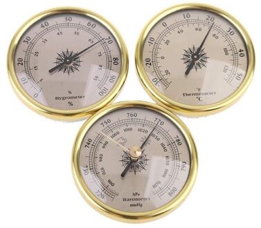 3 In 1 Air Manometer Thermometer Hygrometer Barometer Weersverwachting 72Mm