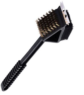 3 In 1 Antislip Accessoires Picknick Outdoor Veeg Multifunctionele Thuis Lange Handvat Barbecue Olie Schroot Reinigingsborstel