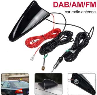 3 In 1 Auto Radio Haaienvin Auto Shark Antenne Radio Am/Fm + Actieve Dab Signaal Voor alle Auto 'S Antennes Antenne Auto Styling