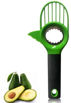 3 In 1 Avocado Cutter Slicer Plastic Shea Corer Separator Dunschiller Fruit Splitter Multifunctionele Tool Keuken Gadgets Accessoires