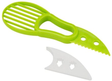 3 In 1 Avocado Slicer Shea Corer Boter Fruit Peeler Cutter Pulp Separator Plastickitchen Gadgets Groente Gereedschap