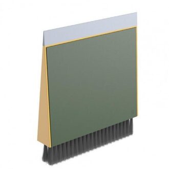 3 In 1 Bezem Stoffer Set Huishoudelijke Zachte Haar Desktop Toetsenbord Borstel geel