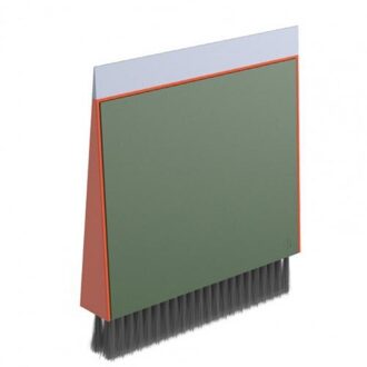 3 In 1 Bezem Stoffer Set Huishoudelijke Zachte Haar Desktop Toetsenbord Borstel Oranje