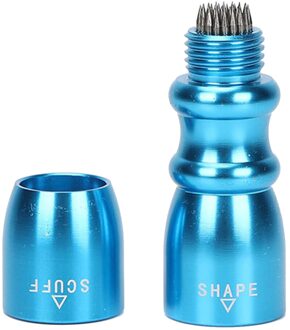 3 In 1 Biljart Cue Tip Shaper Scuffer Beluchter Snooker Zwembad Tapper Reparatie Tools blauw