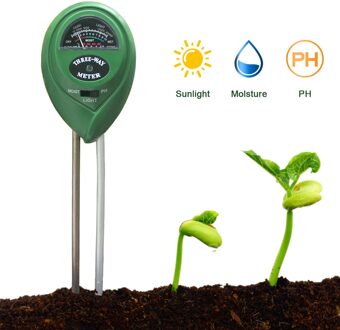 3 In 1 Bodem Ph Meter Vocht/Light/Ph Test Zuurgraad Vochtigheid Zonlicht Tuin Planten Bloemen Vochtige Tester instrument Tool