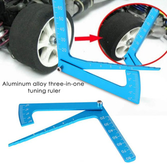 3 in 1 Camber Gauge Measure Tool Set Tool Chassis Suspension Wheel Height for Car Adjustable Ruler Measure RC Car Height