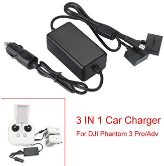 3 In 1 Car Charger 4A Geavanceerde Intelligente Batterij Afstandsbediening Reizen Outdoor Charger Fast Charger Voor Dji Phantom 3 pro