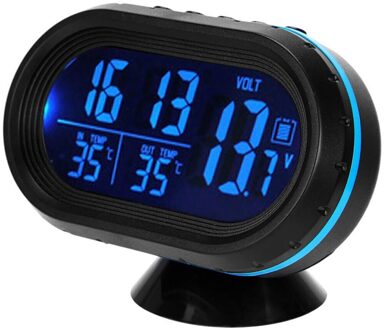 3 in 1 Digitale LED Elektronische Klok Tijd Thermometer Voltmeter voor 12V Auto Thermometer Lichtgevende Klok