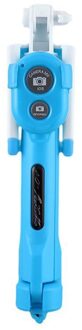 3 in 1 Draadloze Bluetooth Selfie Stick Handheld Monopod Shutter Remote Opvouwbare Mini Statief Voor iPhone XR 8X7 6s Plus Xiaomi blauw
