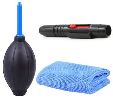 3 In 1 Draagbare Camera Schoon Kit Schoonmaakdoekje Camera Cleaner Pen Air Blaster Blower Accessoires Set Voor Camera Toetsenbord telefoons camera Clean Kit