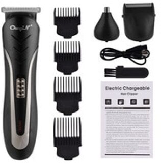 3 In 1 Elektrische Tondeuse Oplaadbare Baard Trimmer Professionele Scheermes Neus Trimmer Scheerapparaat Kapper Haar Snijmachine