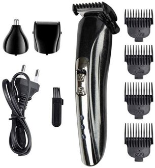 3 In 1 Elektrische Tondeuse Set Elektrische Baard Scheerapparaat Oplaadbare Cordless Neus Oorhaar Trimmer Haircut Grooming Kit Voor mannen