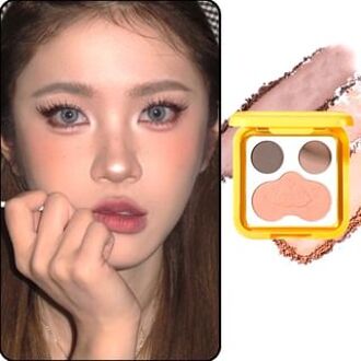 3 in 1 Eye Shadow Blush Palette - #1 Coconut Latte #1 Coconut Latte