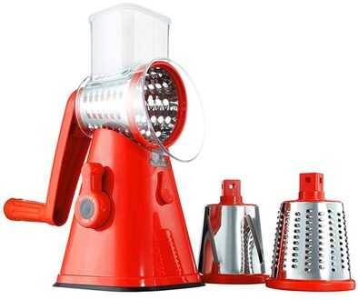 3 In 1 Groente Cutter Slicer Rasp Aardappel Wortel Kaas Shredder Keukenmachine Plantaardige Chopper Keuken Tool blauw