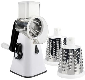 3 In 1 Groente Cutter Slicer Rasp Aardappel Wortel Kaas Shredder Keukenmachine Plantaardige Chopper Keuken Tool wit