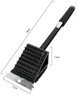 3 In 1 Hoek Koperdraad Borstel Barbecue Grill Oven Borstel Draad Schop Reiniging Lange Koperen Bbq Spons Handvat o6Z9