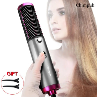 3 In 1 hot-air brush hair Salon straightener fast Hair Dryer hot air comb straightener hair comb Hairdryer Hairstyling Tools