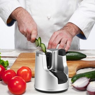 3-in-1 Knife Sharpener Tungsten Steel Manual Kitchen Sharpener Tool with Suction Cup Polishing Rod for Kitchen Straight Serrated Knives Scissors Sharpening Bread Knife Sharpener