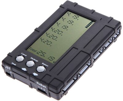 3 In 1 Lcd Rc Batterijontlader Balancer Meter Tester Voor 2-6S Lipo Li-Fe Batterij voltage Meter