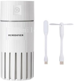 3 In 1 Luchtbevochtiger 320Ml Usb Mini Ultrasone Essentiële Aroma Diffuser wit 2