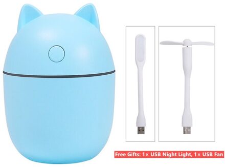 3 In 1 Luchtbevochtiger Etherische Olie Voor Home Auto Usb Fogger Mist Maker Met Led Night Lamp Usb fan Ons Auto Luchtbevochtiger 03
