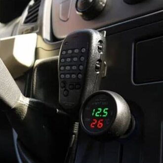 3 In 1 Monitor Digitale Multifunctionele Led 12V 24V Gauge Lader Temperatuur Auto Accessoires Usb Lcd-scherm Auto voltmeter