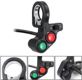 3 In 1 Motorfiets Koplamp Hoorn Richtingaanwijzer Indicator Schakelaar