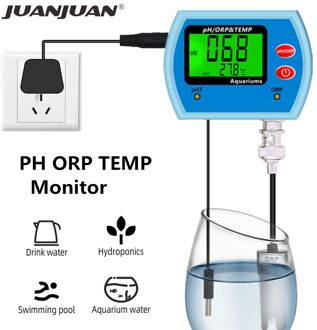 3 In 1 Multi-Parameter Ph Meter Water Zuurgraad Temp Orp Tester Temperatuur Redoxpotentiaal Meter Monitor Grote screen 20%