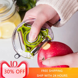 3 In 1 Multifunctional Vegetable Peeler Portable Stainless Steel Home Fruit Gadget Potato Carrot Grater Kitchen Accessories Tool